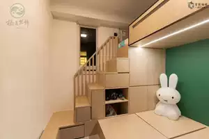 香港公屋居屋雙層牀榻榻米儲物間兒童房定製全屋多層實木訂造